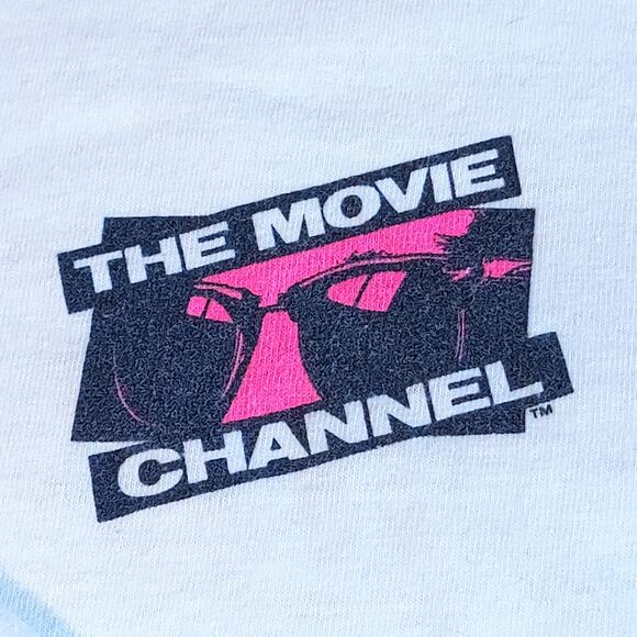 Showtime The Movie Channel TV Promo L shirt LS cable HBO blockbuster vhs vintage - Picture 1 of 6